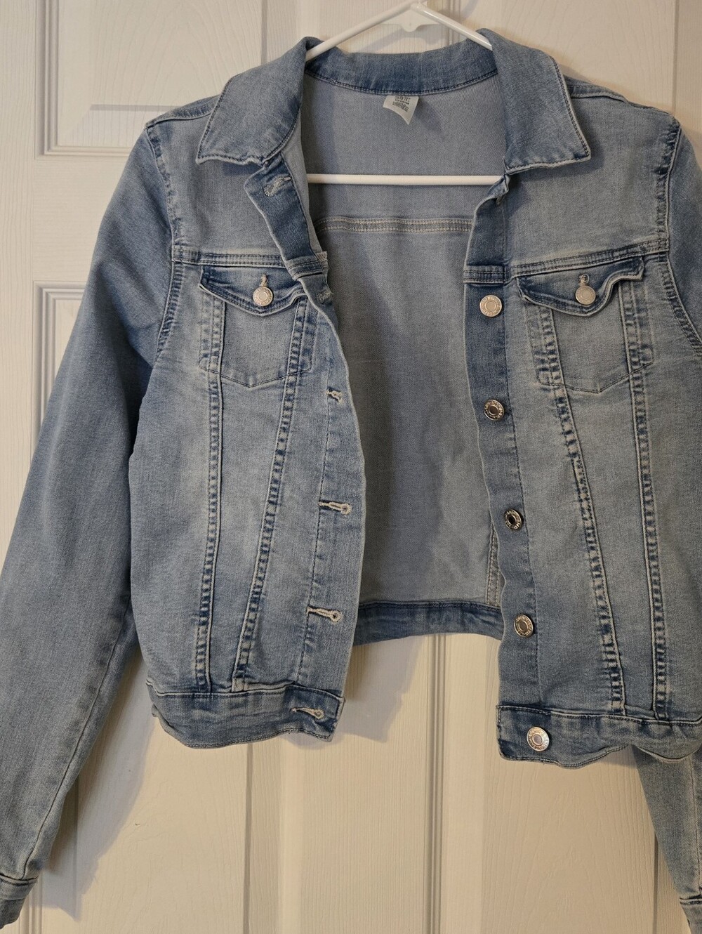 &DENIM Girls Light Wash Jean Jacket US 18